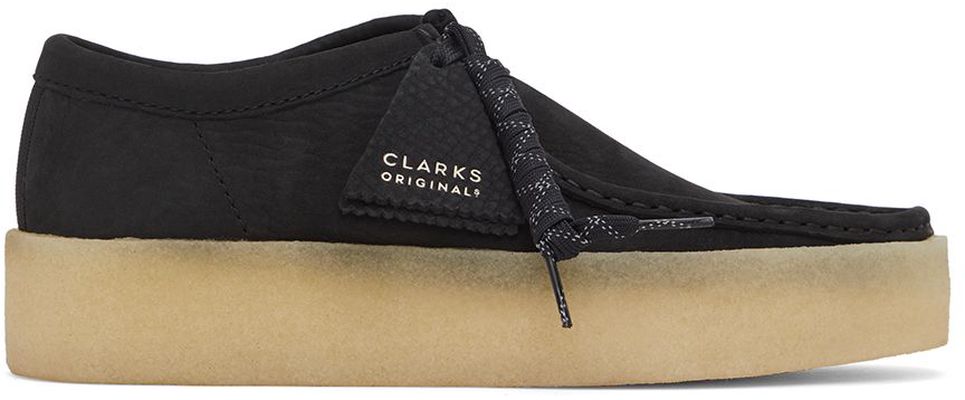 Clarks Originals Black Nubuck Wallabee Cup Lace-Up Shoes