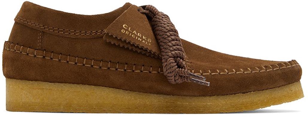 Clarks Originals Brown Suede Weaver Lace-Up Shoes