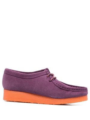 Clarks Originals colour-block lace-up loafers - Purple