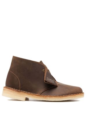 Clarks Originals Desert leather ankle boots - Brown