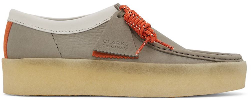 Clarks Originals Gray Nubuck Wallabee Cup Lace-Up Shoes