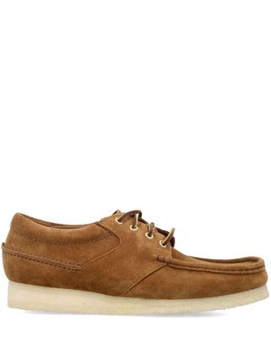 Clarks Originals Wallabee Boat suede shoes - Brown