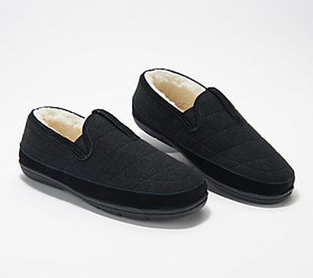 Clarks Quilted Felt Slip-Ons