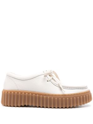 Clarks Torhill Bee leather sneakers - White