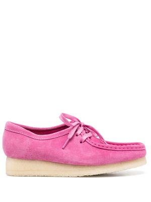 Clarks Wallabee flatform-sole sneakers - Pink