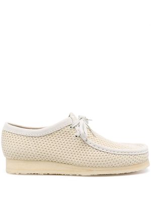 Clarks Wallabee textured boat shoes - Neutrals