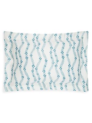Classic Contemporary Tangleweed Mulberry Silk Pillowcase - Blue - Size Boudoir - Blue - Size Boudoir