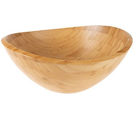 Classic Cuisine Large Oval Bamboo Serving Bowl