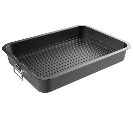 Classic Cuisine Non-Stick Roasting Pan with Fla t Rack
