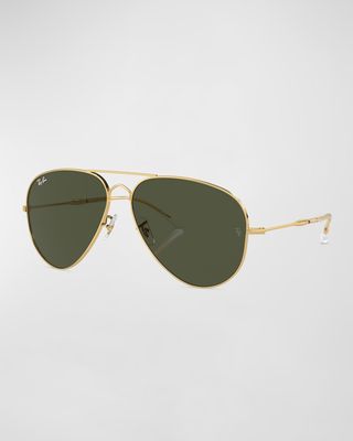 Classic Metal Aviator Sunglasses