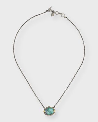 Classic Oval Emerald Triplet Necklace