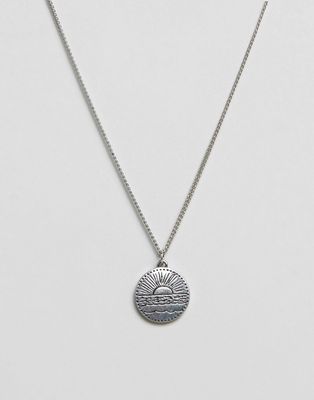 Classics 77 disc pendant necklace in antique silver