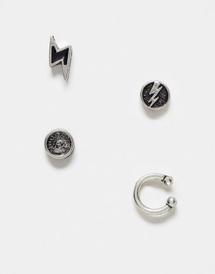 Classics 77 elemental stud earrings multipack in silver