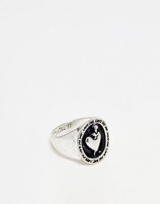 Classics 77 love me not signet ring in silver