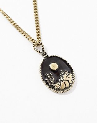 Classics 77 wild and wanted on the road pendant necklace in gold