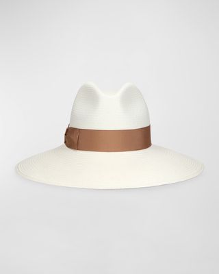 Claudette Panama Fedora With a Bow Band