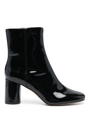 Claudie Pierlot 75mm glossy leather boots - Black