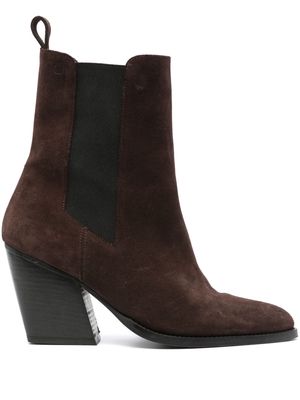 Claudie Pierlot 90mm suede ankle boots - Brown