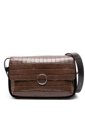 Claudie Pierlot Alix leather shoulder bag - Brown