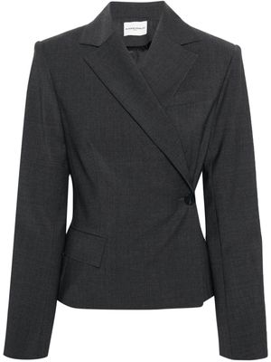 Claudie Pierlot asymmetric wrap blazer - Grey