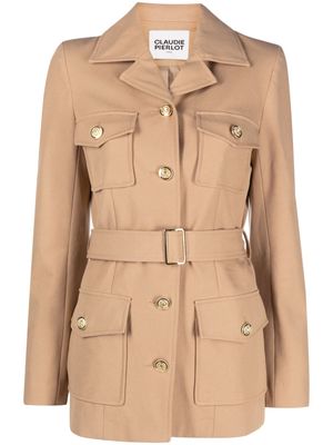 Claudie Pierlot button-up trench coat - Brown