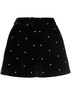 Claudie Pierlot crystal-embellished tailored shorts - Black