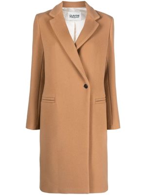 Claudie Pierlot double-breasted wool-blend coat - Neutrals