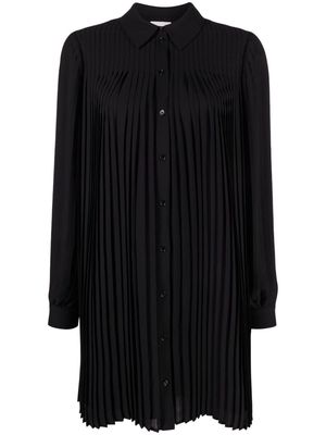 Claudie Pierlot fully-pleated shirt dress - Black