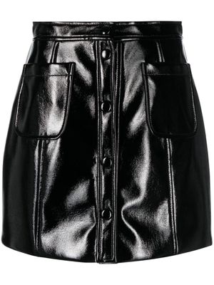 Claudie Pierlot high-waisted button-up mini skirt - Black