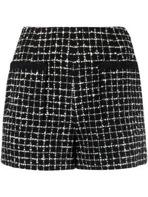 Claudie Pierlot high-waisted tweed shorts - Black