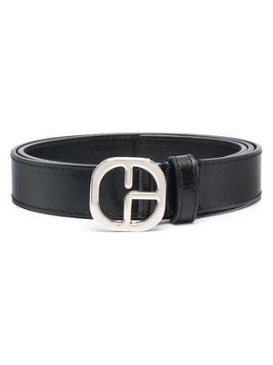 Claudie Pierlot logo-buckle leather belt - Black