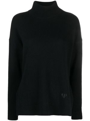 Claudie Pierlot logo-embroidered cashmere jumper - Black