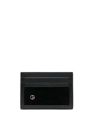 Claudie Pierlot logo-plaque leather AirPod case - Black