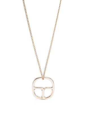 Claudie Pierlot monogram-pendant necklace - Gold