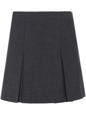 Claudie Pierlot pleat detailing skirt - Grey
