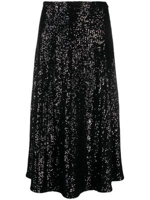 Claudie Pierlot sequined A-line skirt - Black