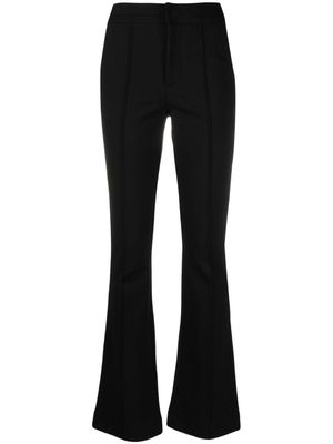 Claudie Pierlot stitched-fold detailed flared trousers - Black