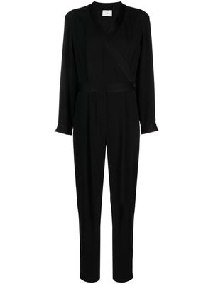 Claudie Pierlot straight-leg wrap jumpsuit - Black