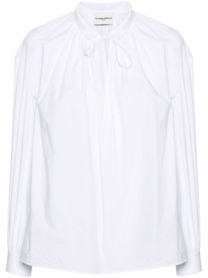 Claudie Pierlot tied-collar poplin shirt - White