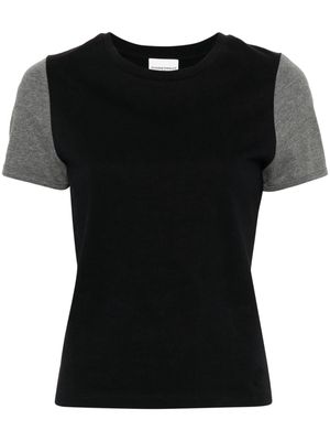 Claudie Pierlot two-tone cotton T-shirt - Black