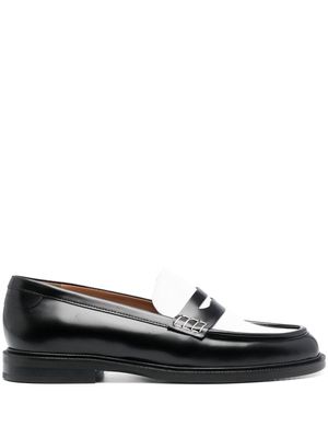 Claudie Pierlot two-tone design leather loafers - Black