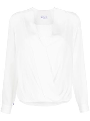 Claudie Pierlot V-neck wrap blouse - White