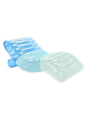 Clear Blue Chaise Lounger - Blue
