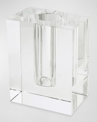 Clear Crystal Modern Rectangular Vase
