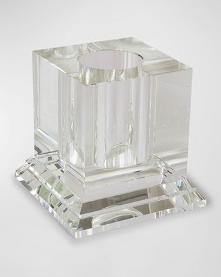 Clear Crystal Square Centerpiece Vase