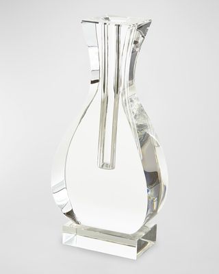 Clear Crystal Urn Shape Vase