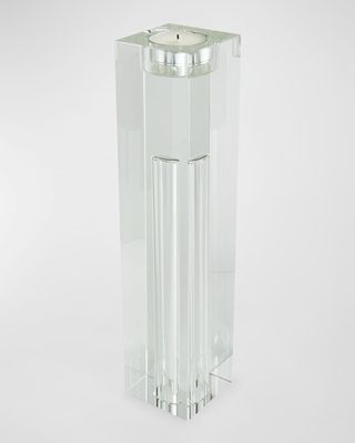 Clear Crystal Votive Candle Holder - Large