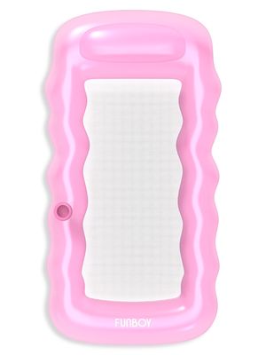 Clear Pink Mesh Inflatable Lounger - Pink - Pink
