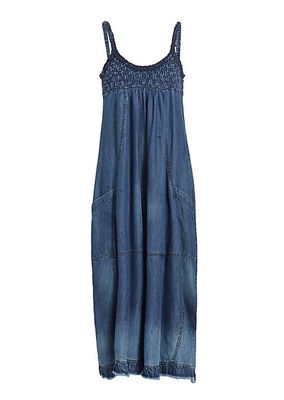 Clear Skies Chambray Midi-Dress