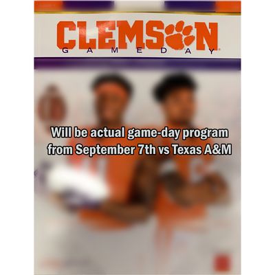 Clemson Tigers 2019 vs. Texas A&M Aggies Official Game Program